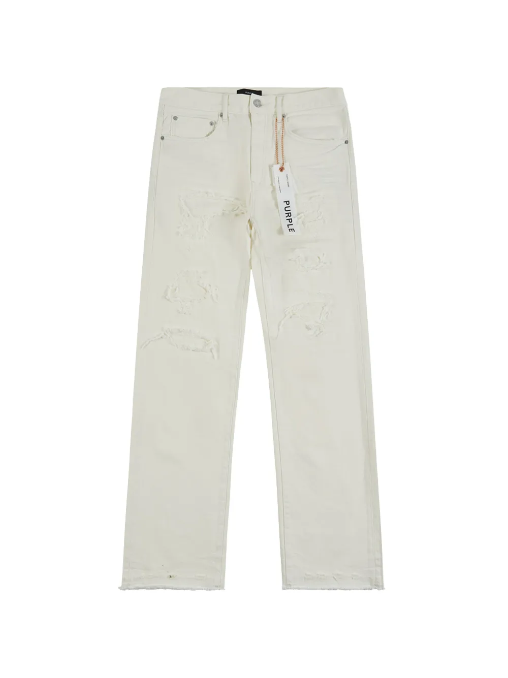Purple Brand P011 Patch Blowout denim jeans - Nude