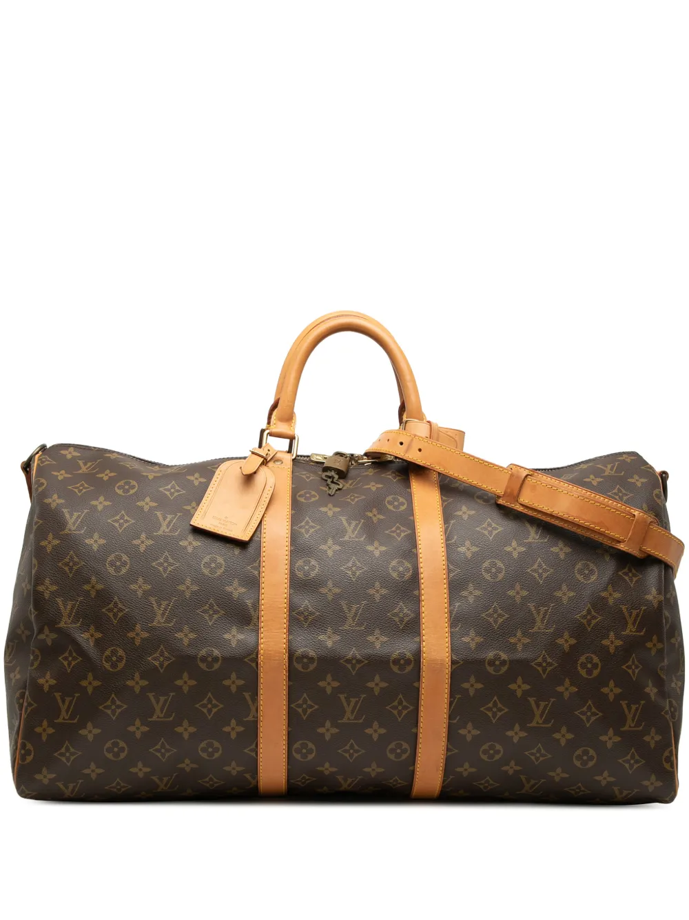 Louis Vuitton Pre-Owned 1991 Monogram Keepall Bandouliere 55 travel bag - Marrone