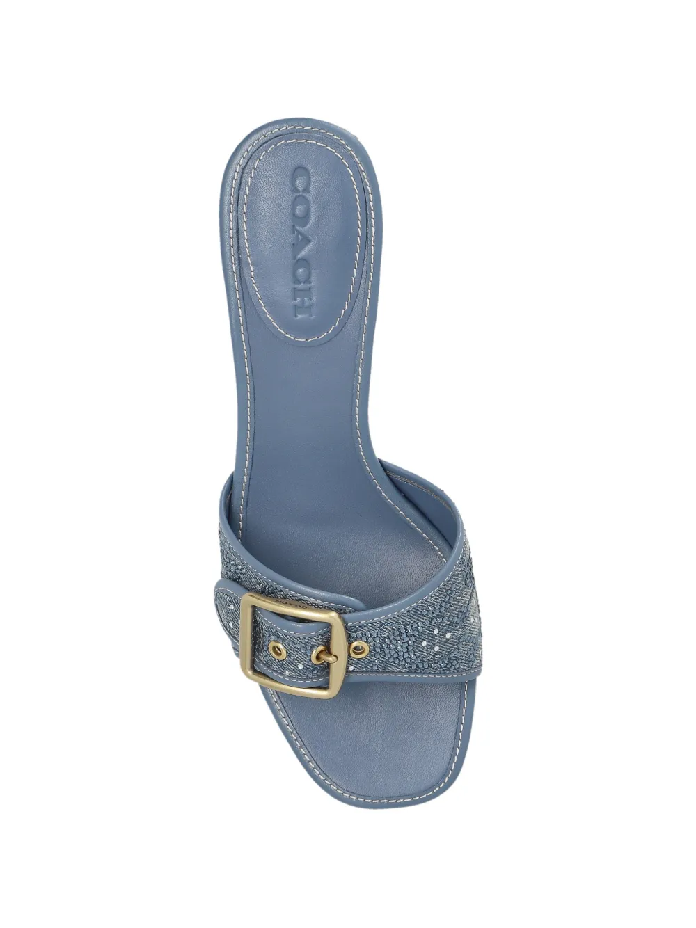 Coach Margot buckle-detail heeled sandals Blauw