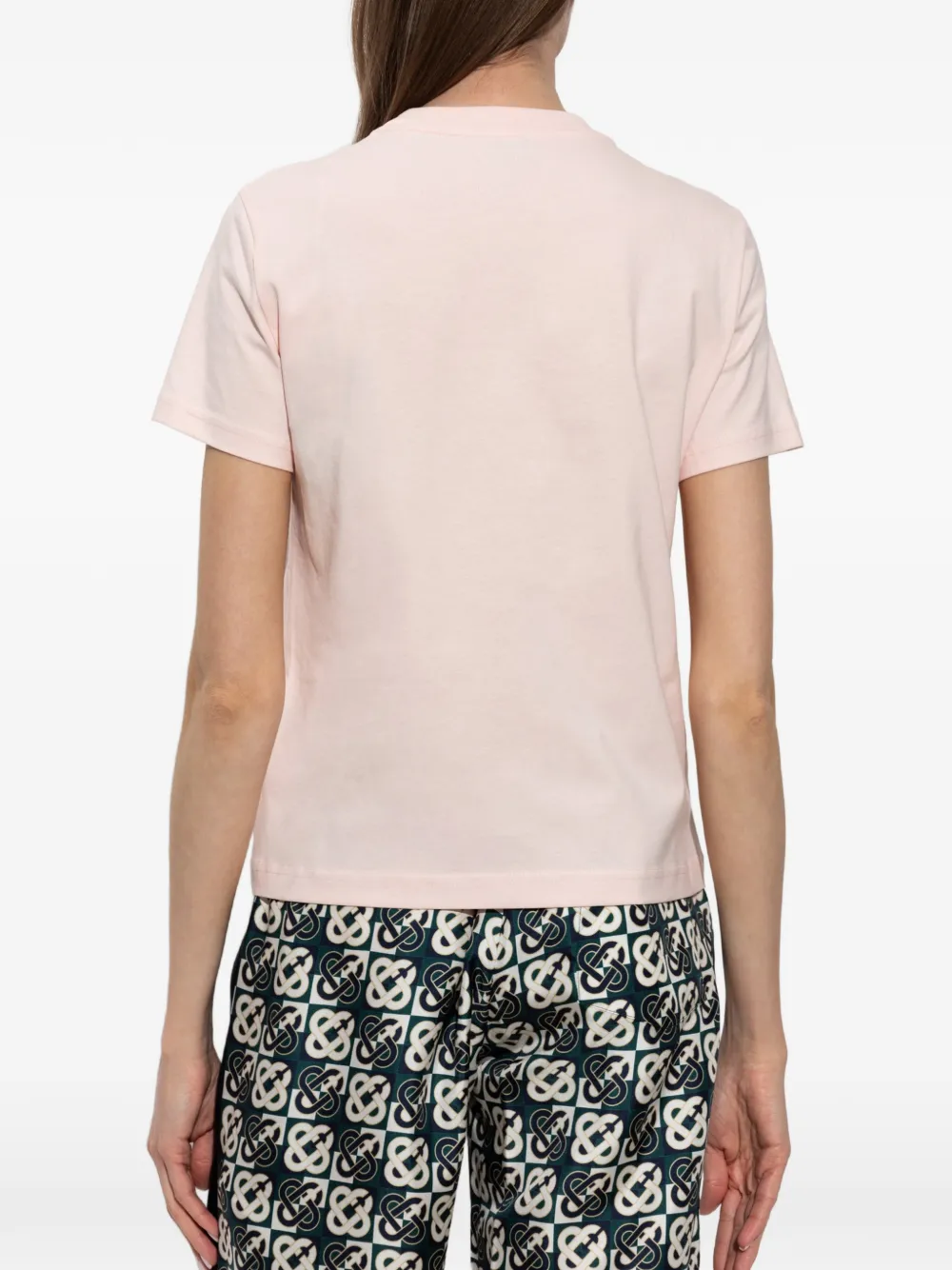Casablanca T-shirt met grafische print Roze
