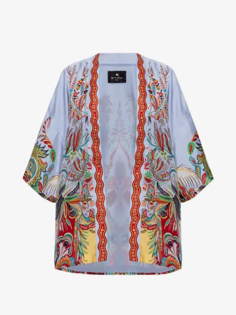 ETRO paisley-print silk top