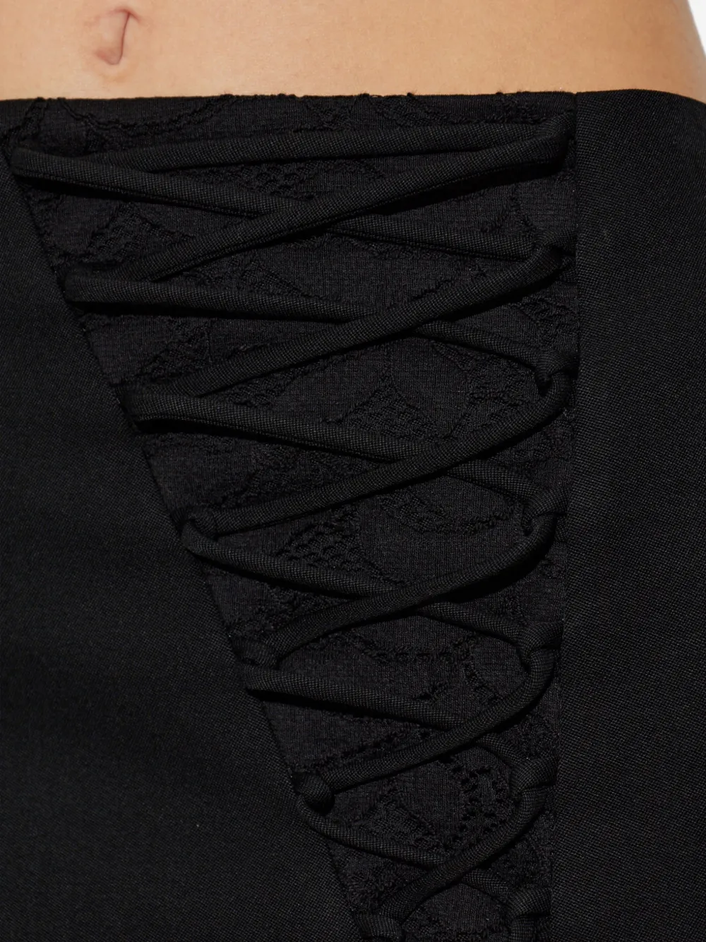 Alexander McQueen レースアップ スカート | ブラック | FARFETCH JP
