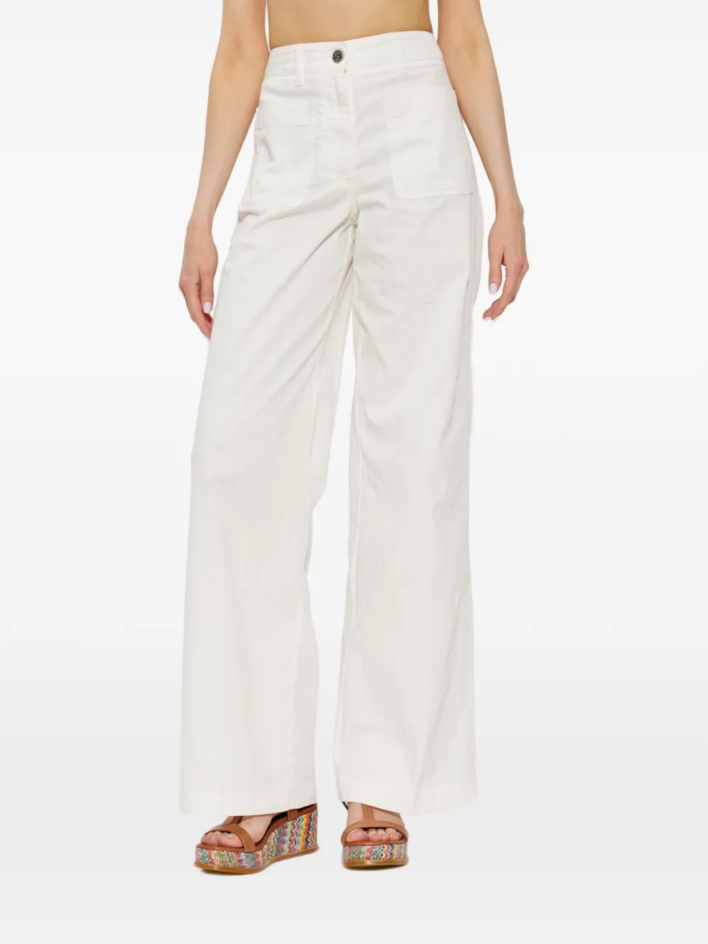  Etro Vaqueros Anchos - Blanco 