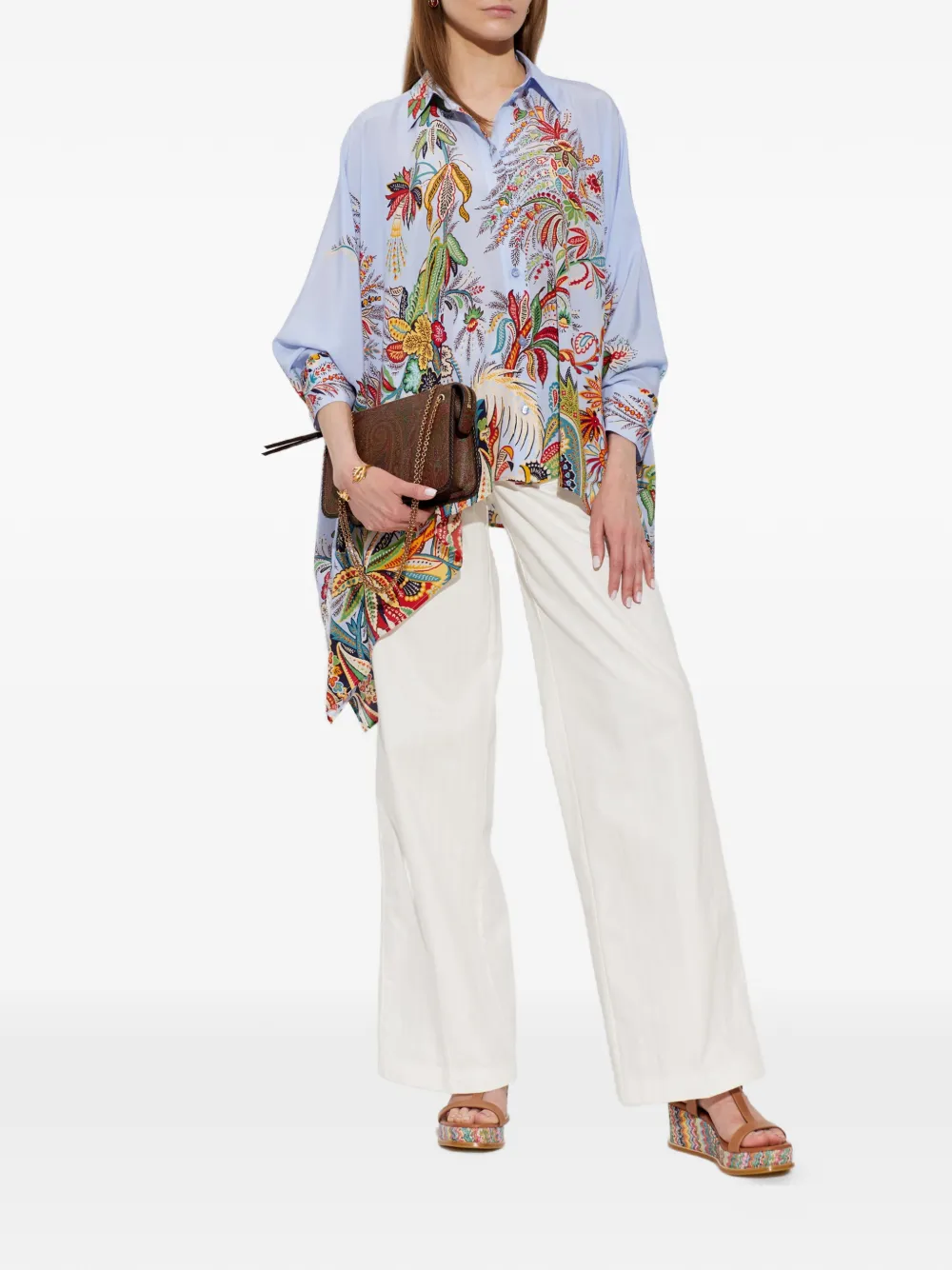  Etro Vaqueros Anchos - Blanco 