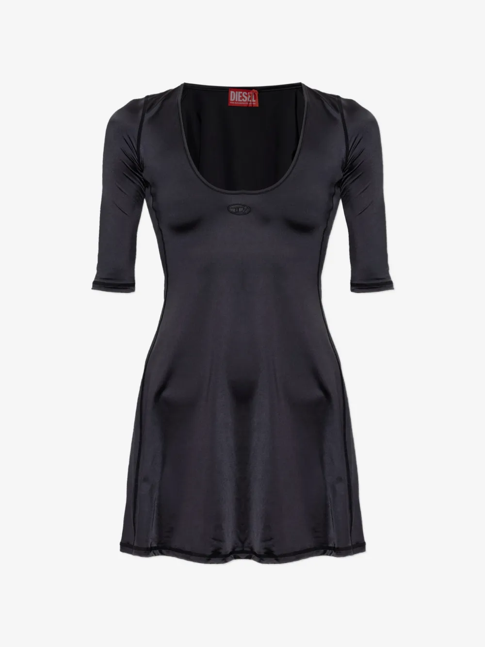 D-Elphin logo-embroidered mini dress
