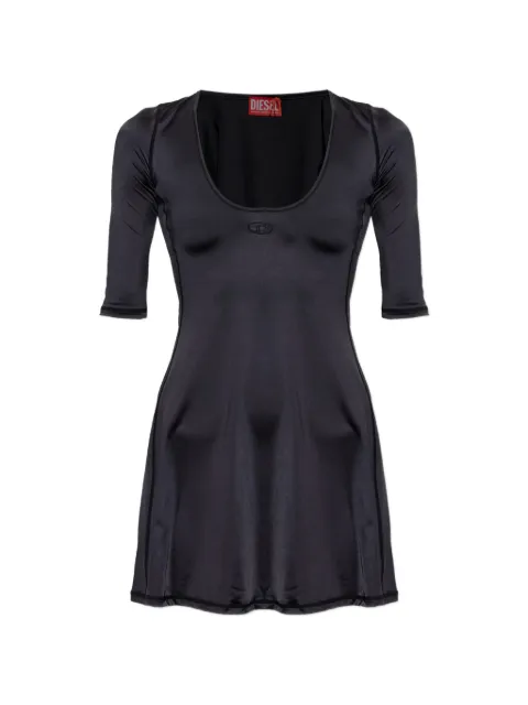 Diesel vestido corto D-Elphin con logo bordado