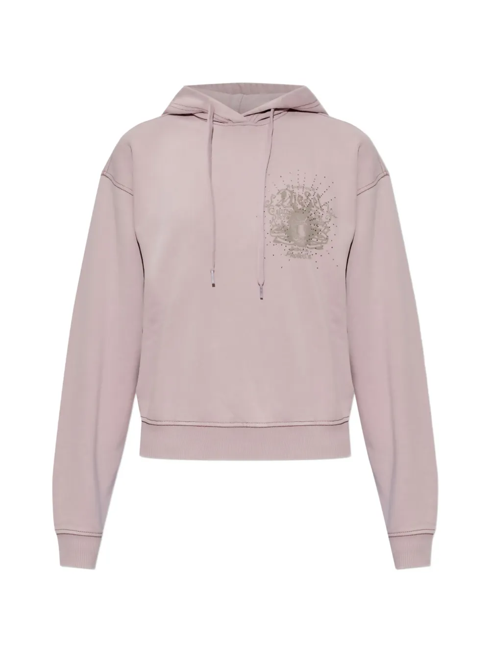 Diesel embellished graphic-print hoodie - Violett