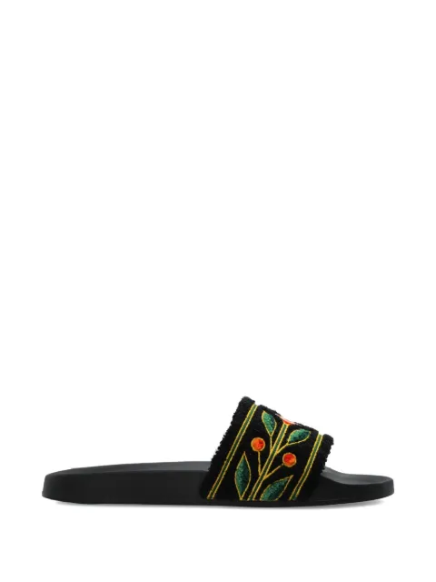 Casablanca embroidered logo slides