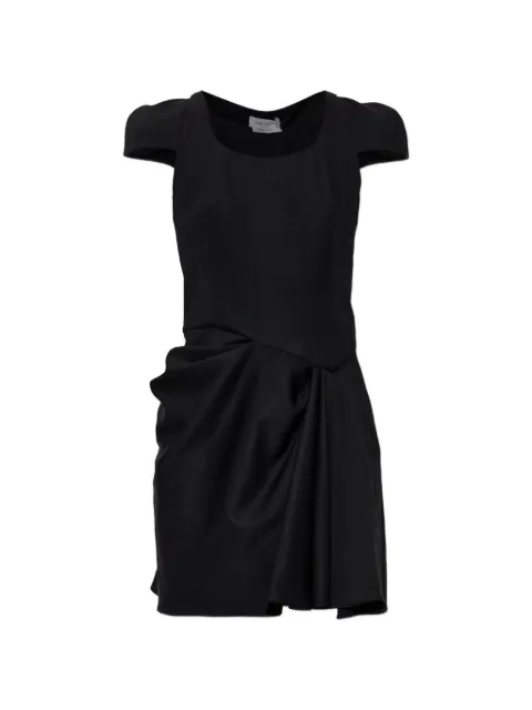 Alexander McQueen draped wool mini dress