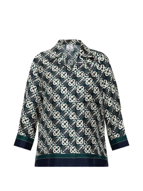 Casablanca Check Monogram silk shirt