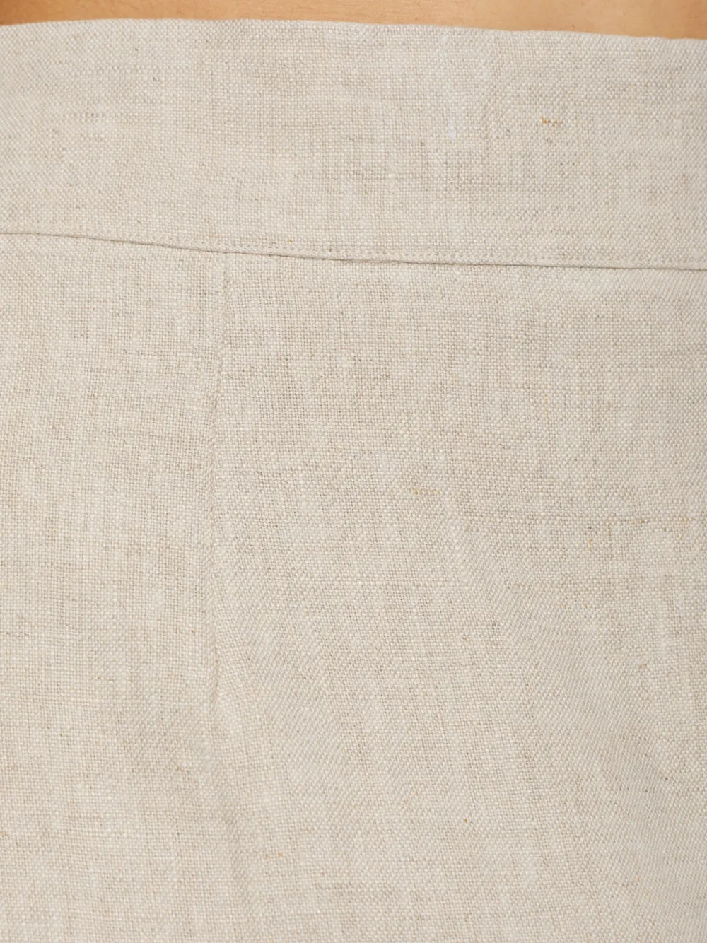 Posse Emma linnen midi-rok met split Beige