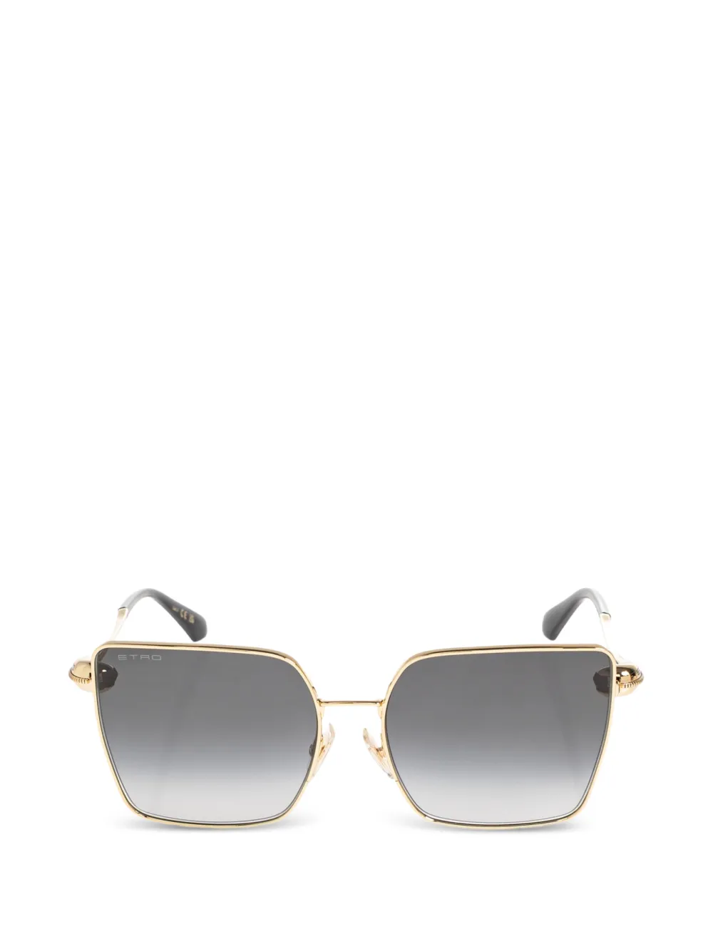 ETRO geometric-frame gradient-lens sunglasses - Oro