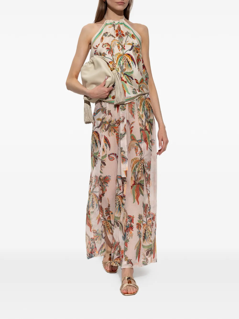 ETRO Blouse met bloemenprint Beige