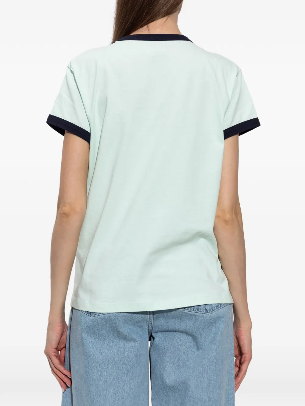 Zadig&Voltaire Walk logoprint ringer T-shirt Blauw