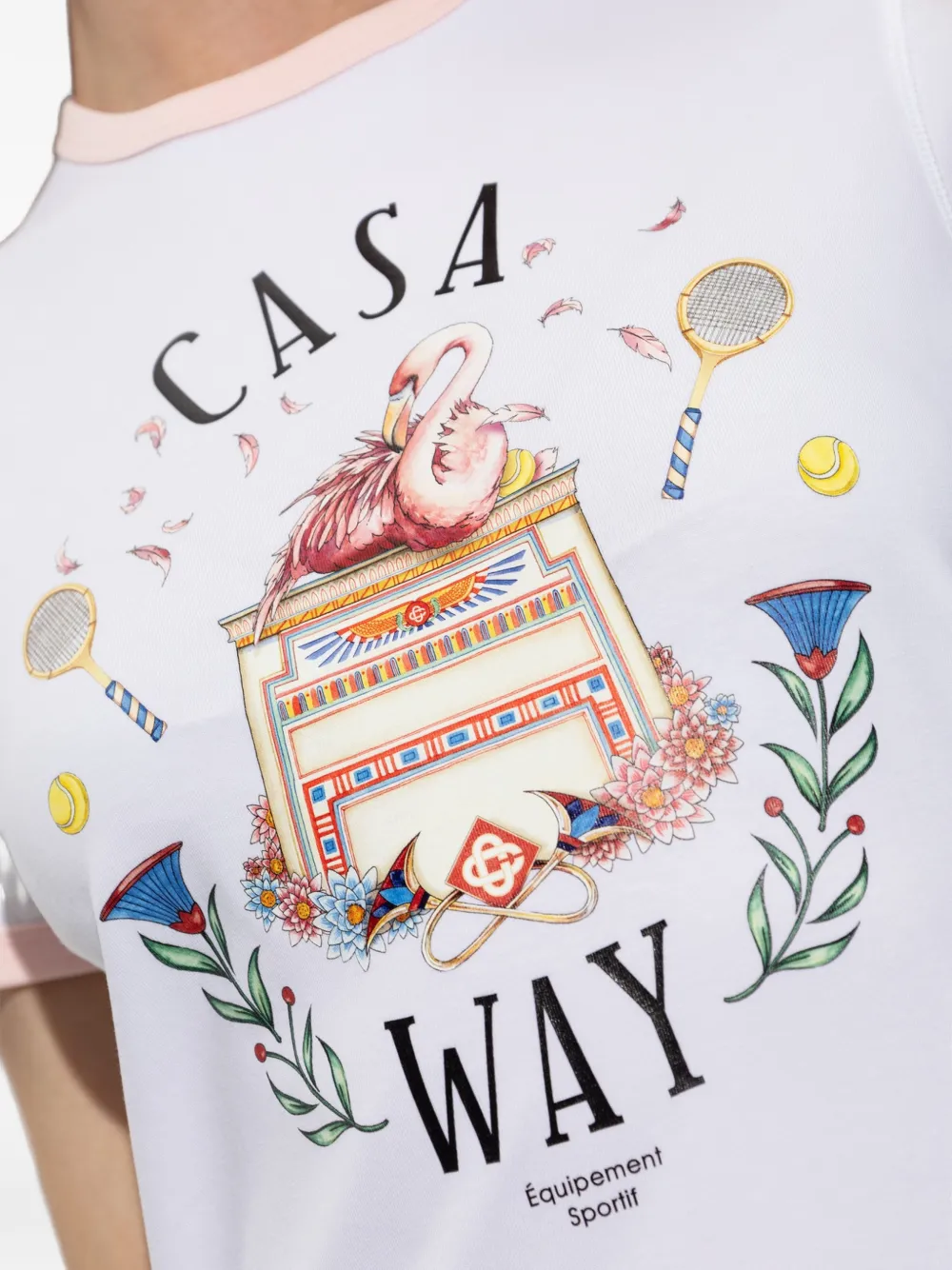 Casablanca Casa Way Graphic-print T-shirt in White, view 5