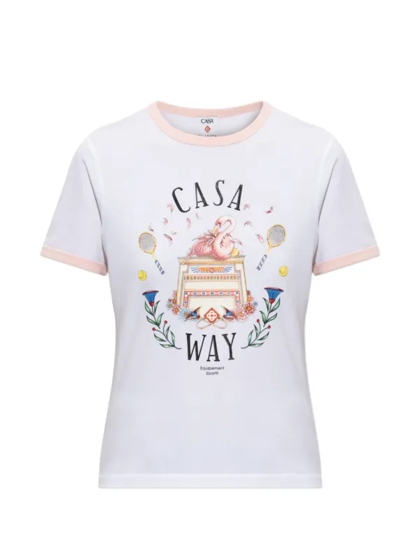 Casablanca Casa Way Graphic-print T-shirt in White