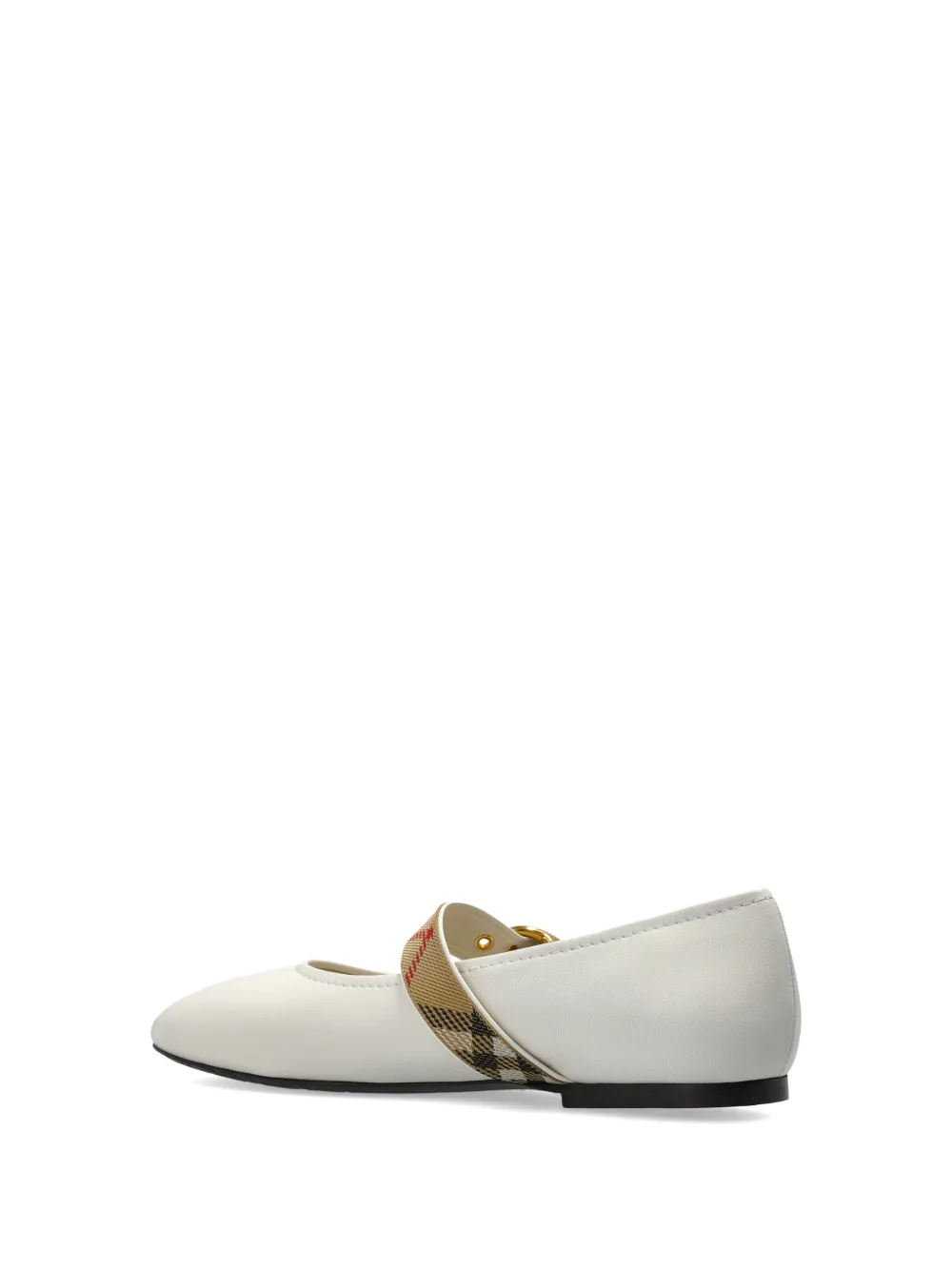 Burberry Robin buckle-strap ballet flats Wit