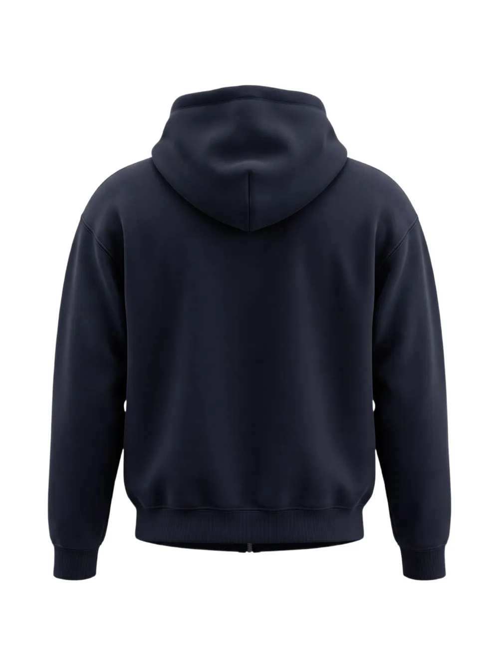 VETEMENTS logo-patch zip-up hoodie Zwart