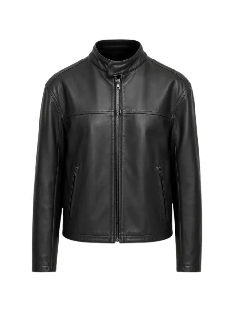 VETEMENTS zip-up leather jacket
