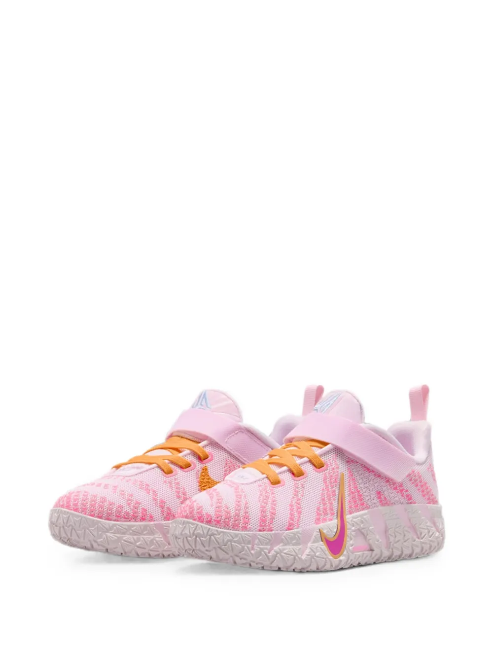 Nike Kids Ja 3 touch-strap sneakers Roze