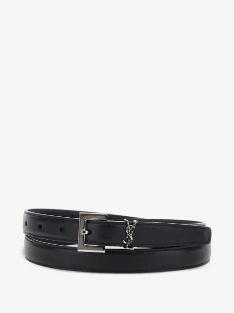 Saint Laurent Cassandre leather belt