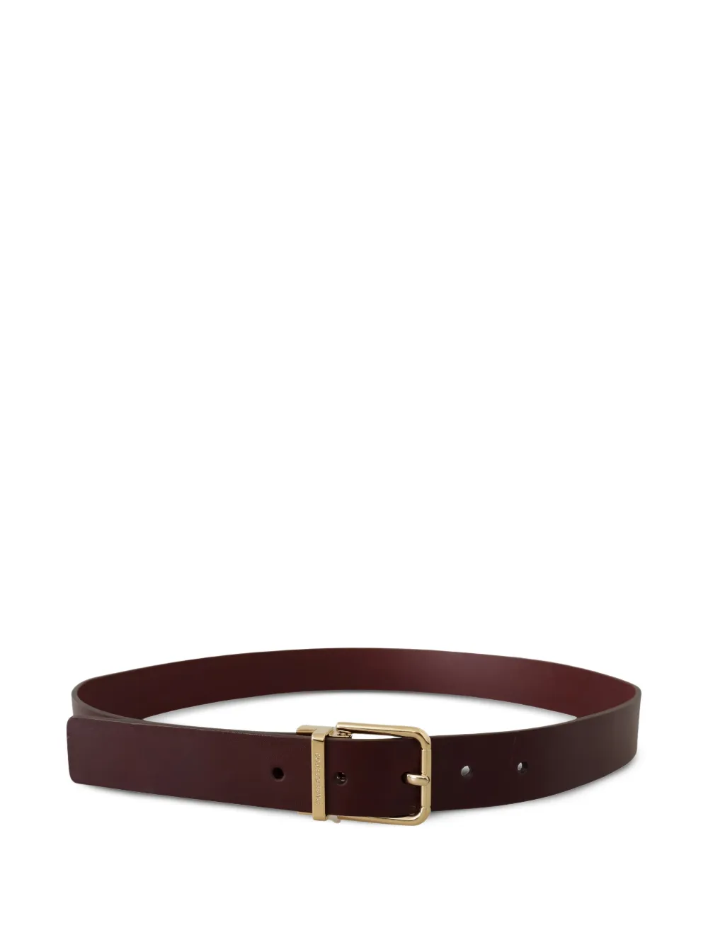 Dolce & Gabbana Cintura in pelle con fibbia - Marrone