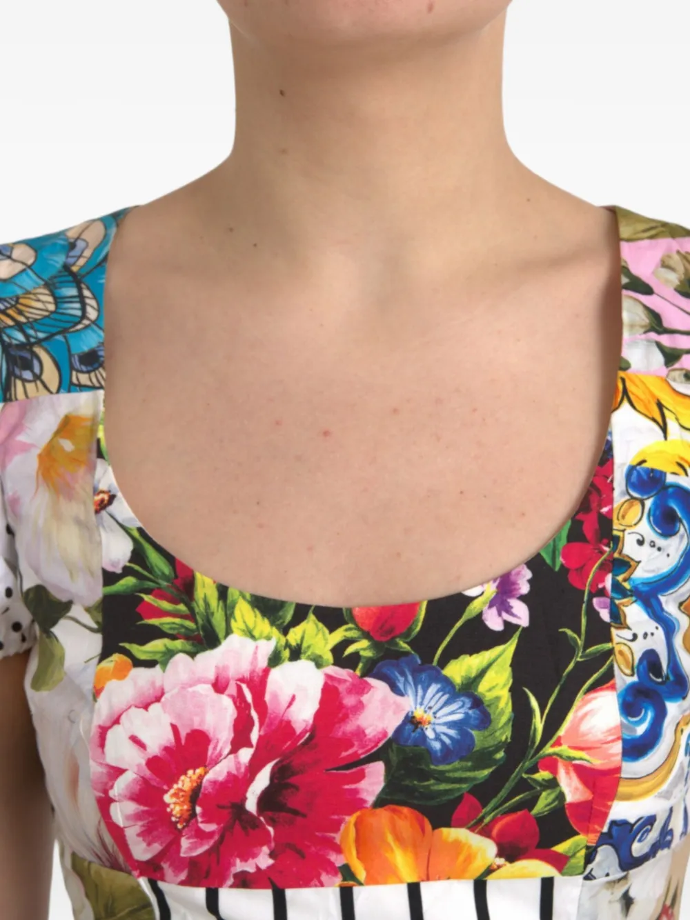 Dolce & Gabbana Jurk met bloemenprint Wit