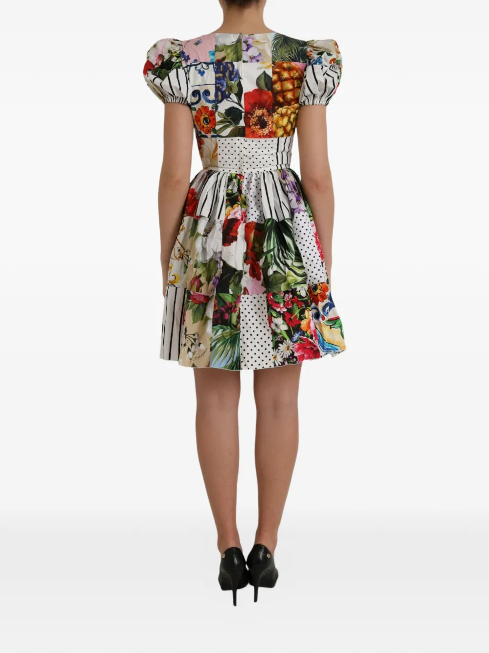 Dolce & Gabbana Jurk met bloemenprint Wit