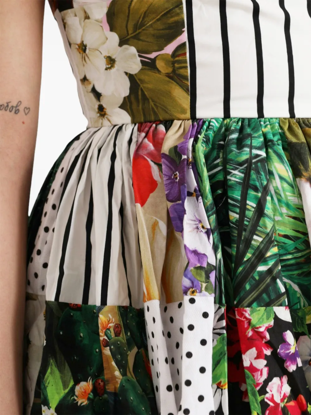 Dolce & Gabbana Jurk met bloemenprint Wit