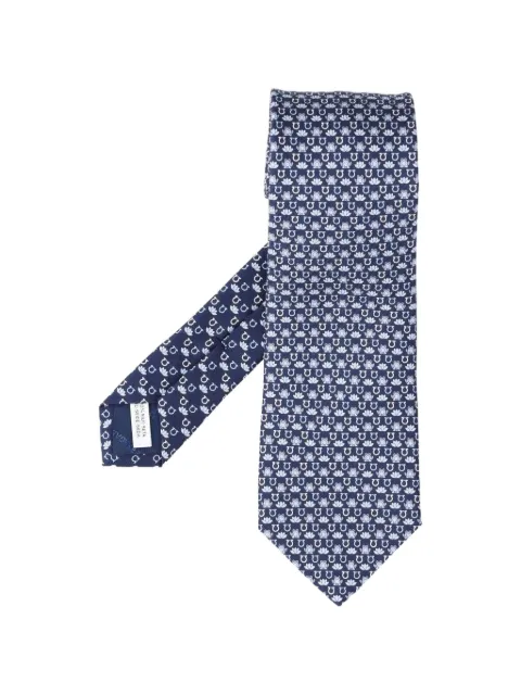Ferragamo Frog print silk tie