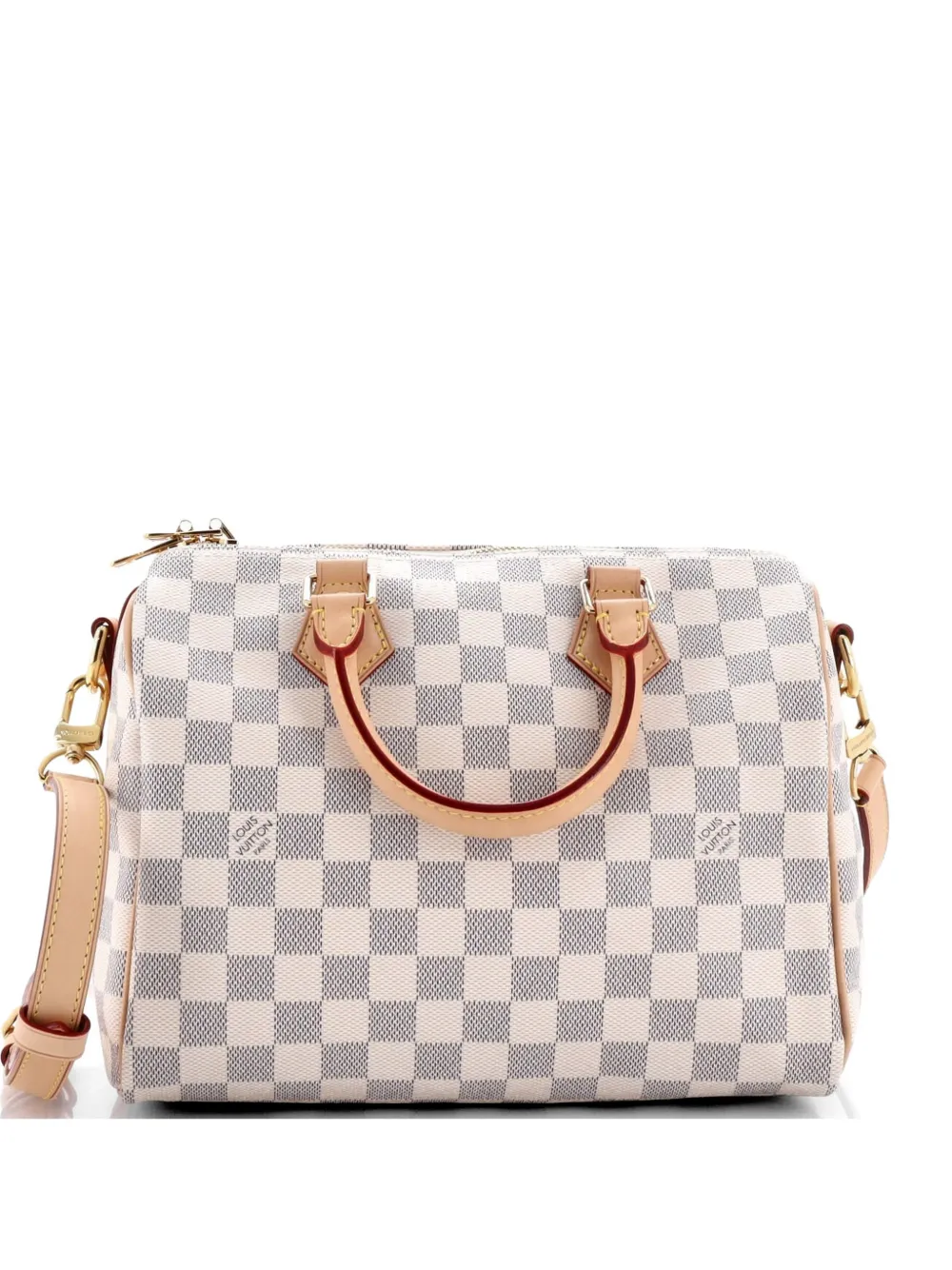 Louis Vuitton Pre-Owned Speedy Bandouliere Damier Satchel-Tasche 25cm - Weiß