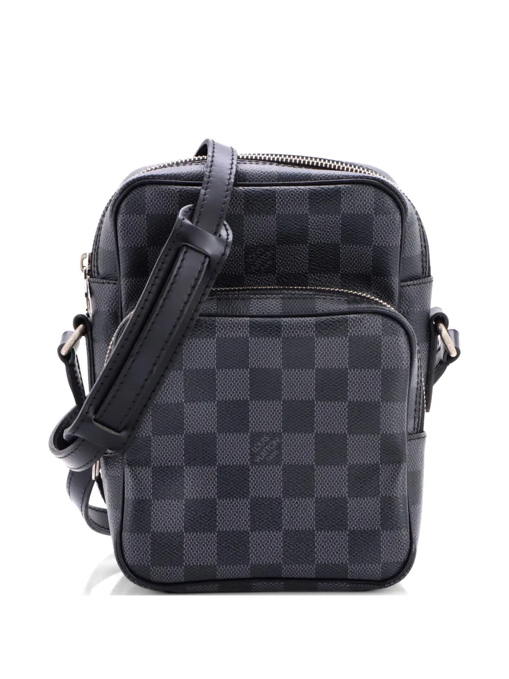 Louis Vuitton Pre-Owned Rem Bag Damier Graphite Umhängetasche - Schwarz
