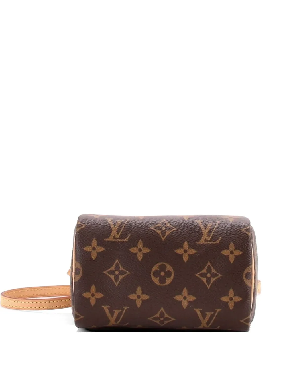 Louis Vuitton Pre-Owned Borsa a tracolla Speedy Bandouliere Nano in tela con monogramma - Marrone
