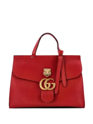 Gucci Pre-Owned GGマーモント トップハンドル フラップ マトラッセ