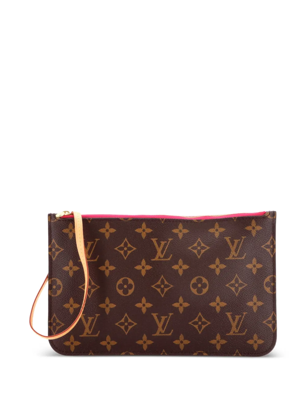 Louis Vuitton Pre-Owned Große Neverfull Pochette Clutch aus Canvas mit Monogramm - Braun