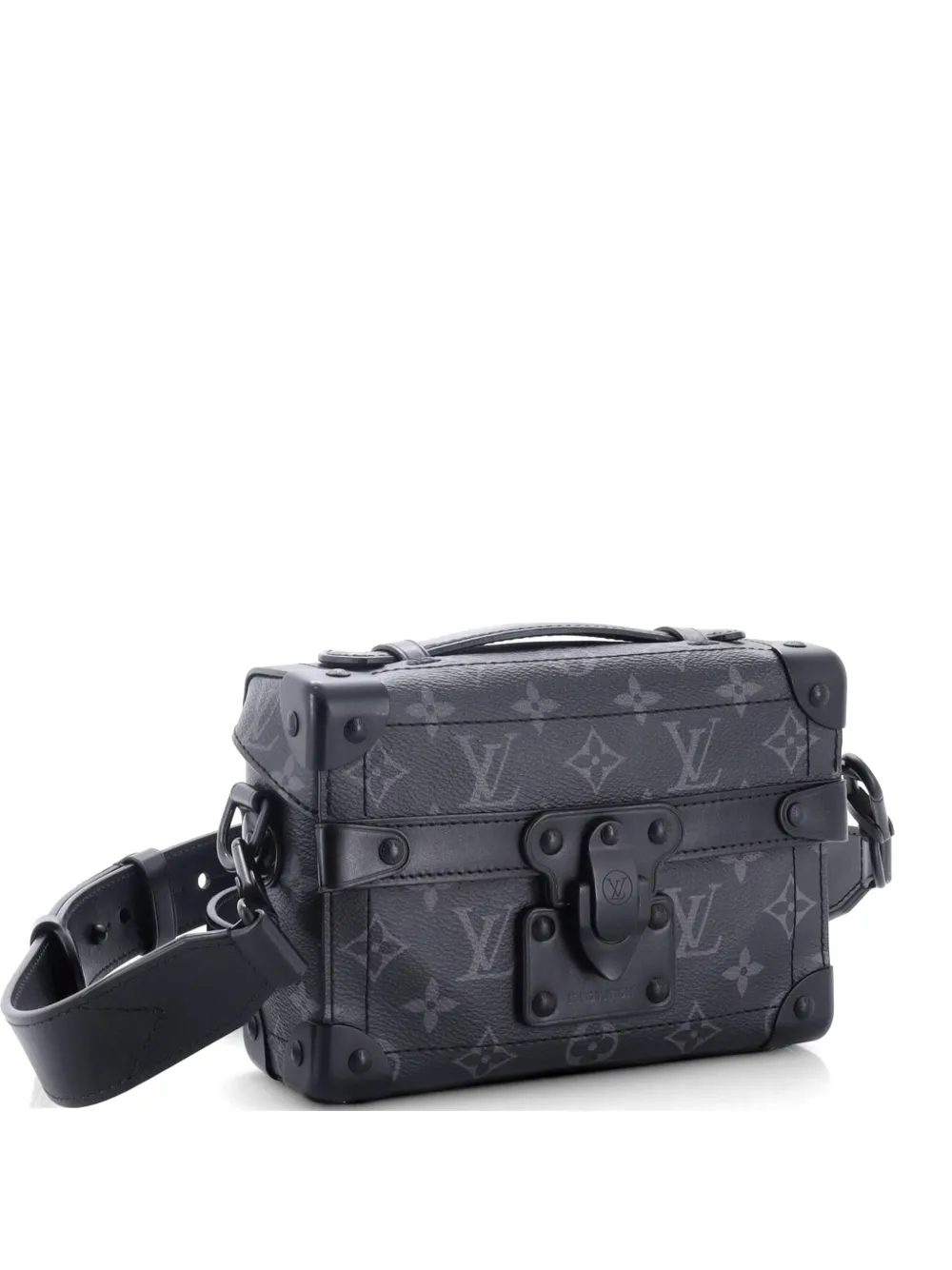 Louis Vuitton Pre-Owned Soft Trunk Monogram Eclipse Schultertasche aus Canvas - Schwarz