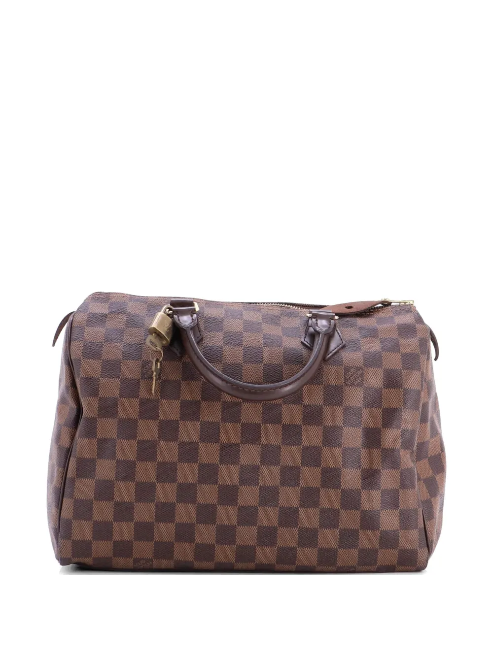 Louis Vuitton Pre-Owned Borsa a mano Speedy Damier 30 con tracolla - Marrone