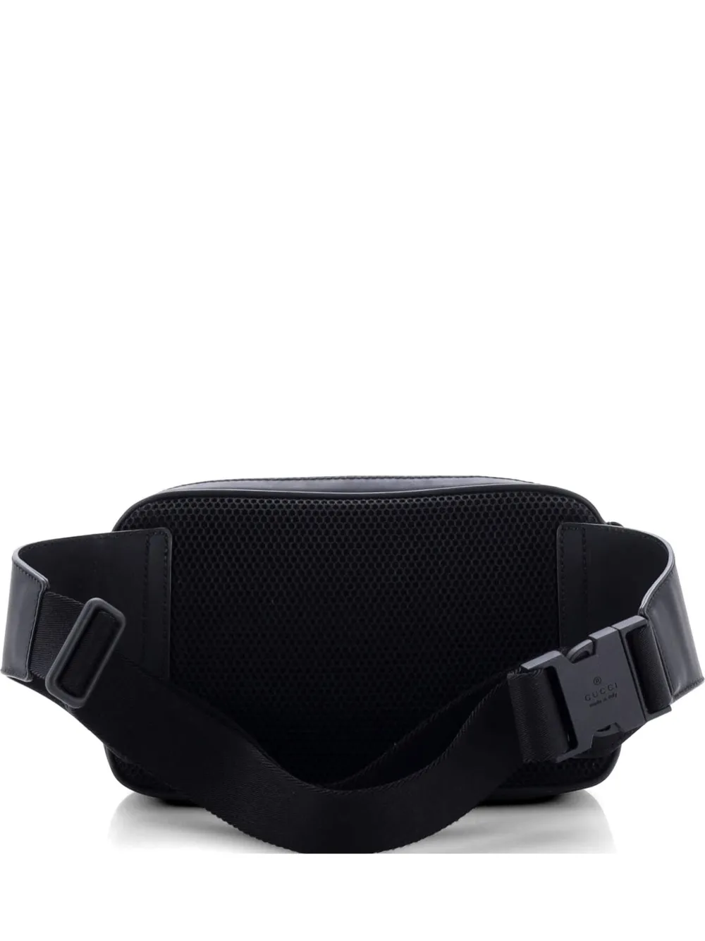 Gucci Pre-Owned Marsupio GG in pelle effetto gomma con zip - Nero
