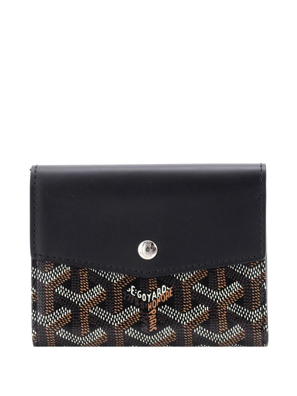 Goyard Pre-Owned Kleine Saint Gabriel Portemonnaie mit Canvas-Überzug - Schwarz