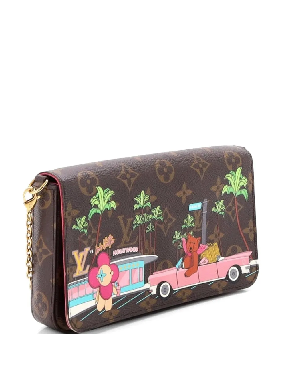 Louis Vuitton Pre-Owned Borsa a tracolla Felicie Pochette Limited Edition Vivienne Xmas - Marrone