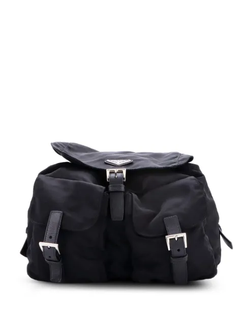 Prada Pre-Owned Double Pocket Buckle Tessuto Medium backpack