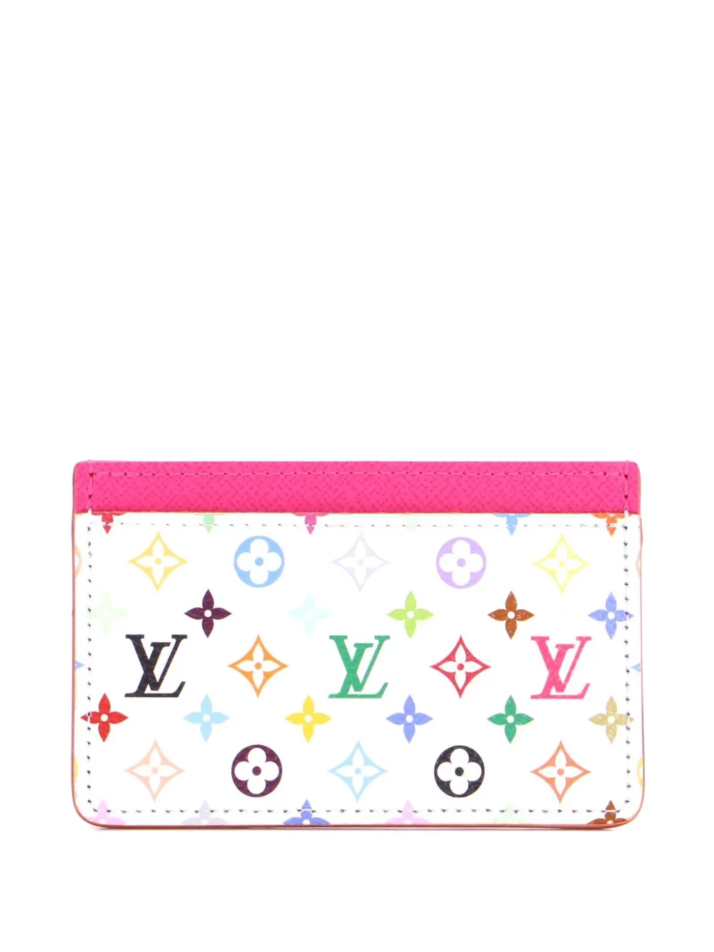Louis Vuitton Pre-Owned x Takashi Murakami Portacarte in pelle con monogramma multicolore - Bianco