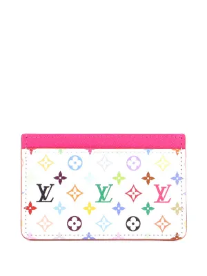 Louis Vuitton 村上隆マルチカラーケー ス Louis Vuitton Pre-Owned x 村上隆 モノグラム マルチカラー＆レザー