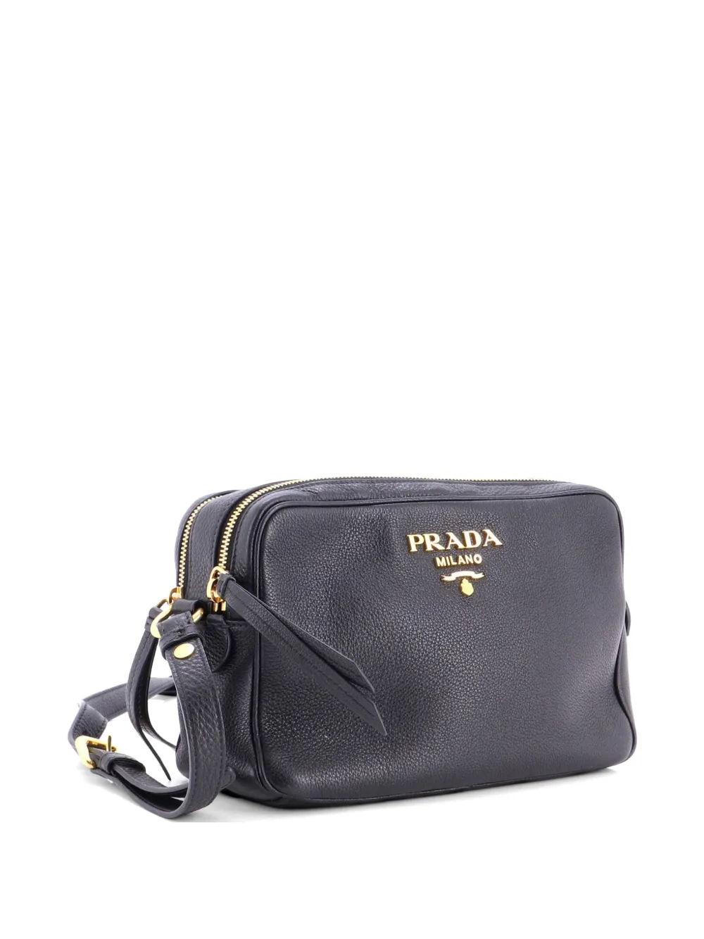 バッグ 00s archive prada messenger bag y2k Prada Pre-Owned Double Zip Camera Bag Vitello Phenix Medium