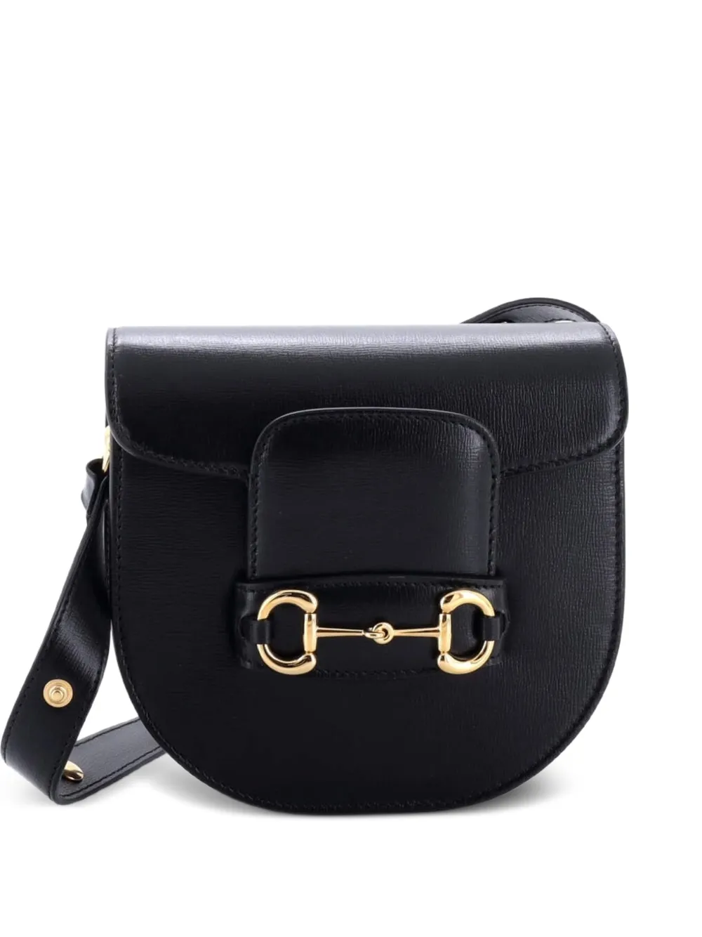 Gucci Pre-Owned Borsa a tracolla Horsebit 1955 mini in pelle - Nero