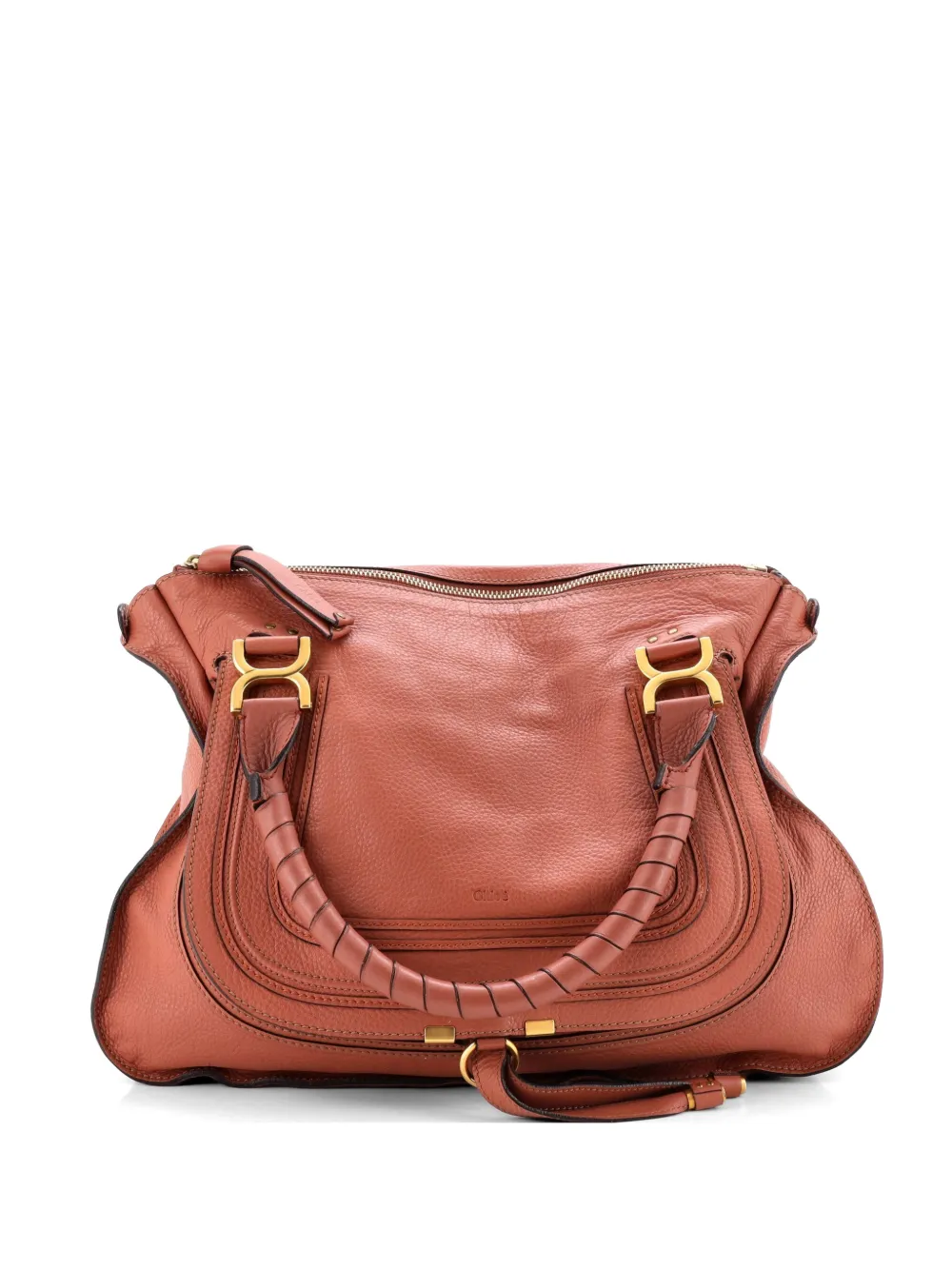 Chloé Pre-Owned Borsa a spalla Marcie grande in pelle - Rosa