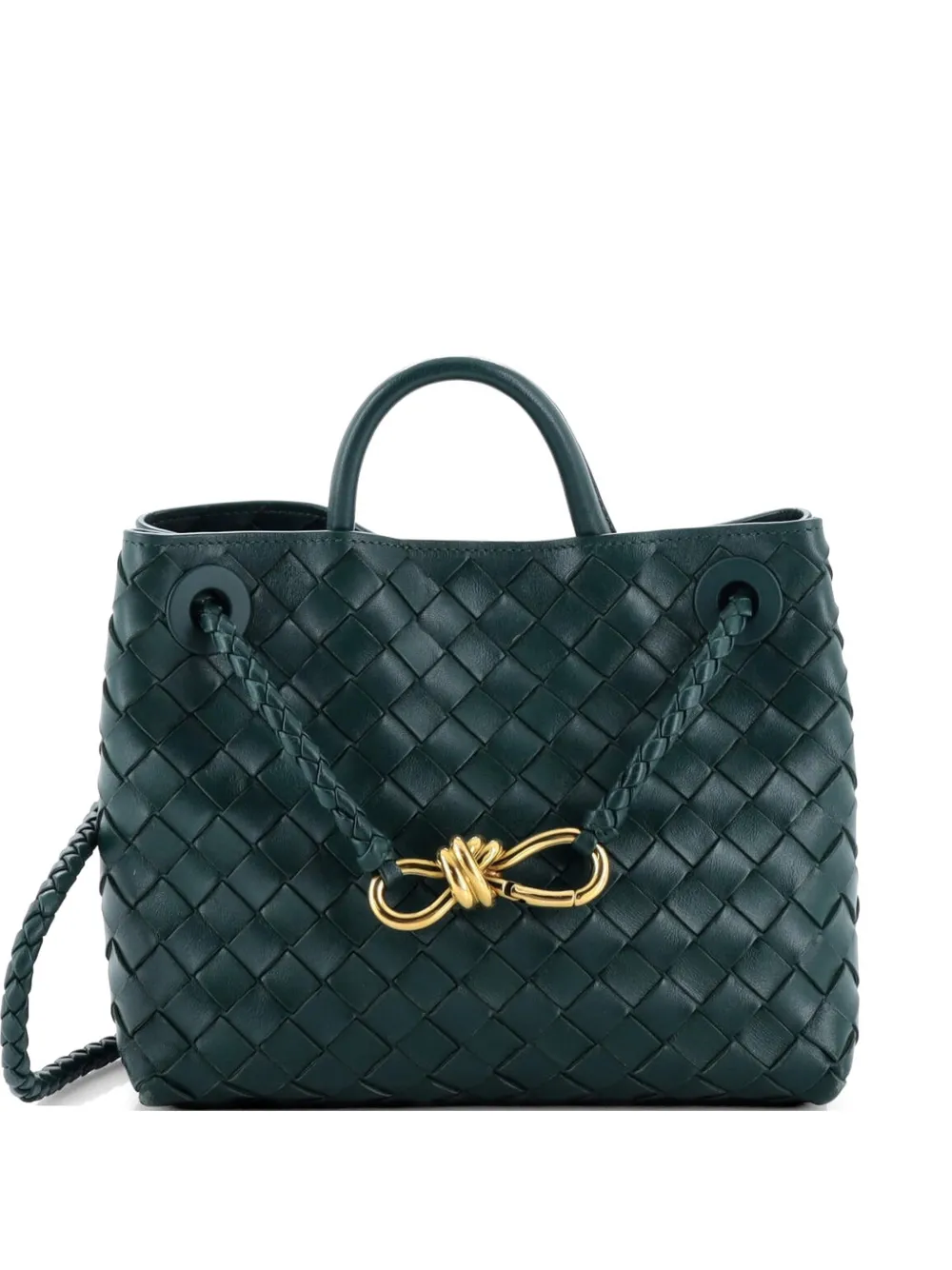 Bottega Veneta Pre-Owned Borsa a tracolla Andiamo piccola in nappa con design Intrecciato - Verde