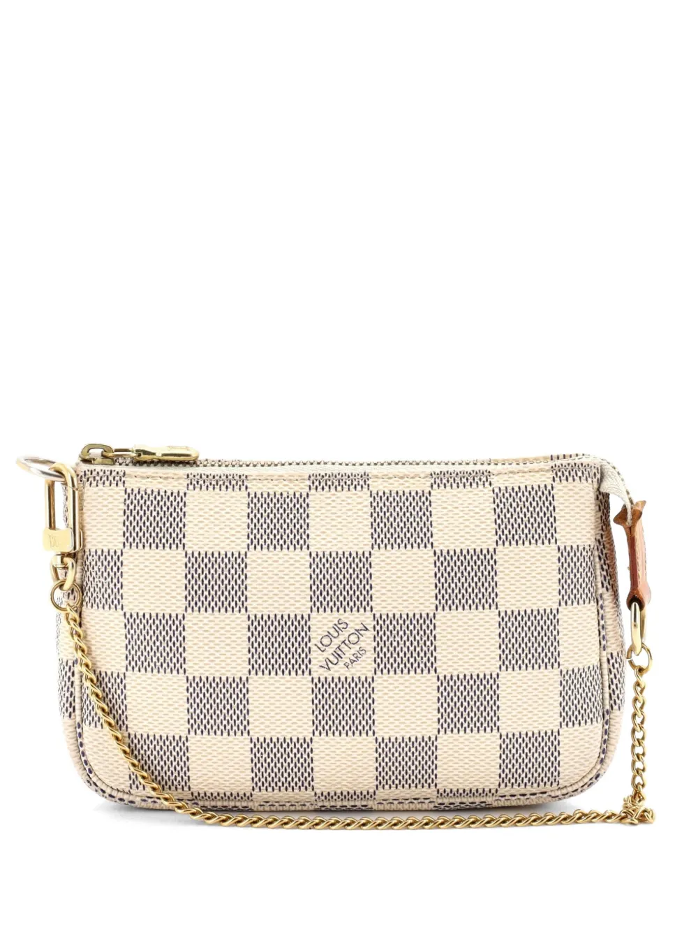 Louis Vuitton Pre-Owned Clutch Pochette Accessoires mini in tela Damier - Bianco