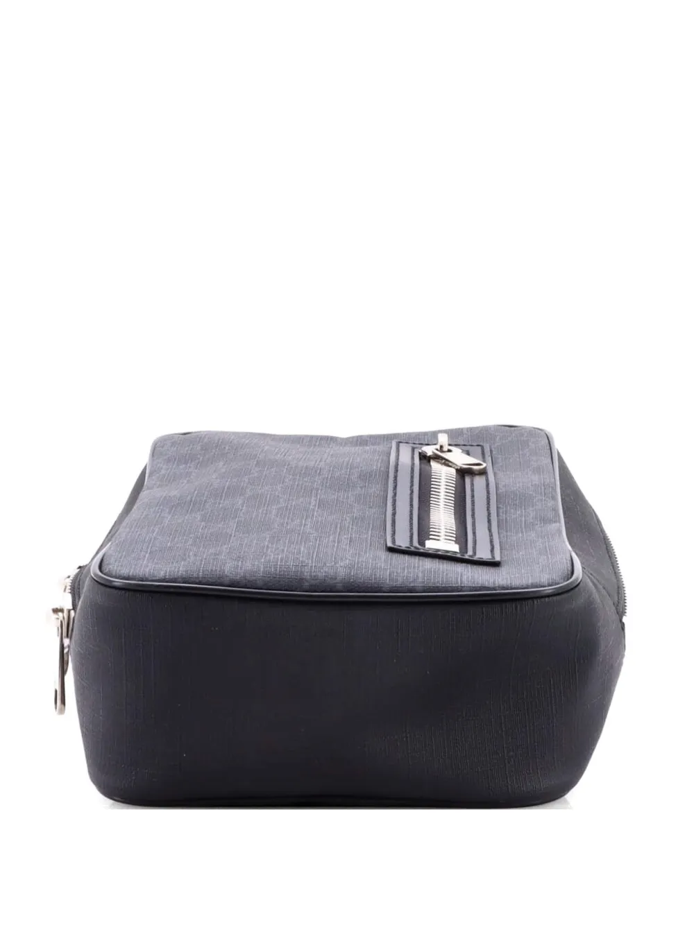 Gucci Pre-Owned Borsa a tracolla piccola in tela cerata GG con zip - Nero