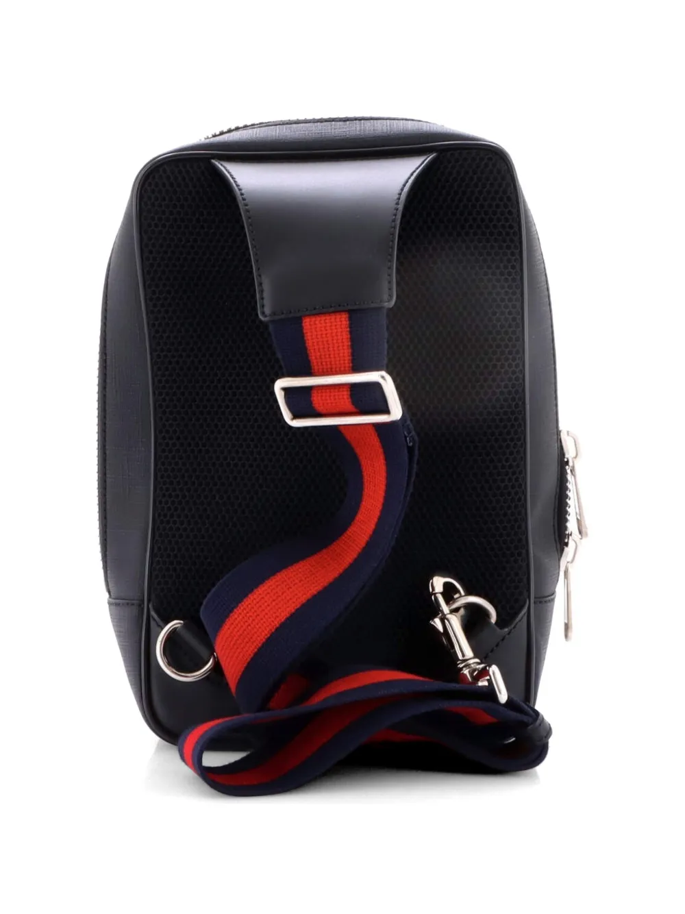 Gucci Pre-Owned Borsa a tracolla piccola in tela cerata GG con zip - Nero